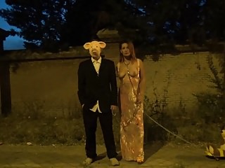 Public Nudity Bdsm Outdoor video: Strange video of masked man and hot milf in public Krakenhot